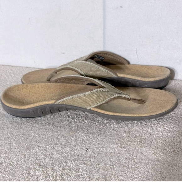 Spenco Yumi Plus Straw Java Cork Flip Flops 10 - Picture 12 of 14